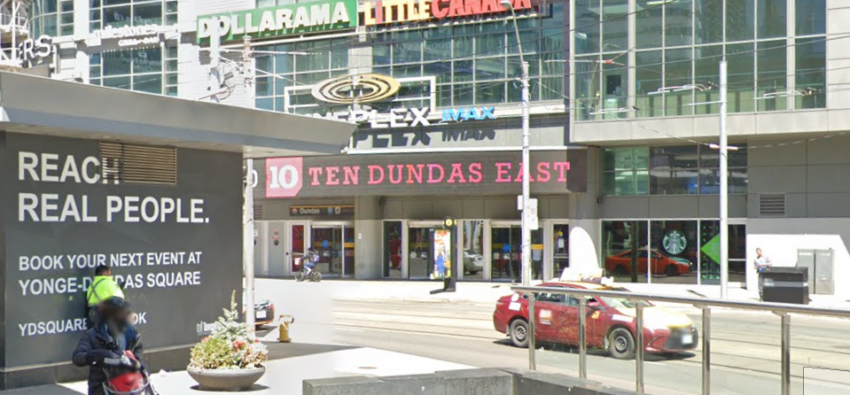 Shops on Dundas St Toronto