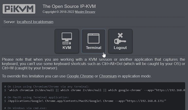 PiKVM Screenshot
