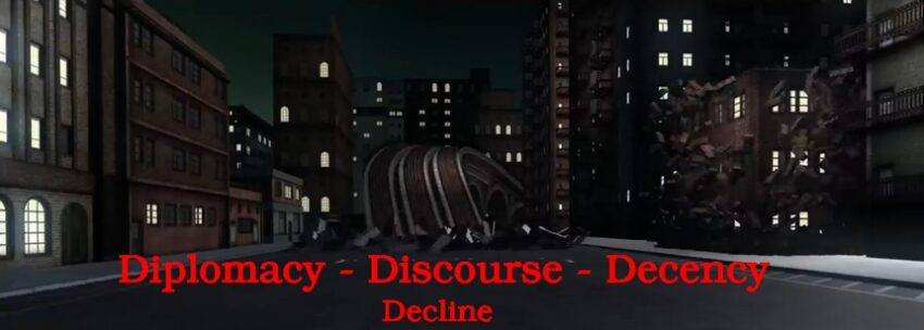 Diplomacy, discourse, decency